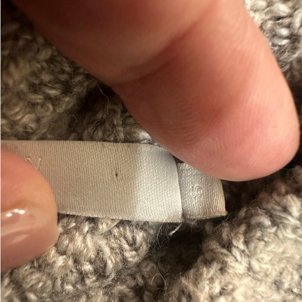 One Grey Day Turtleneck Textured Wool Blend Boucle Gray Revolve size Small - Picture 6 of 7